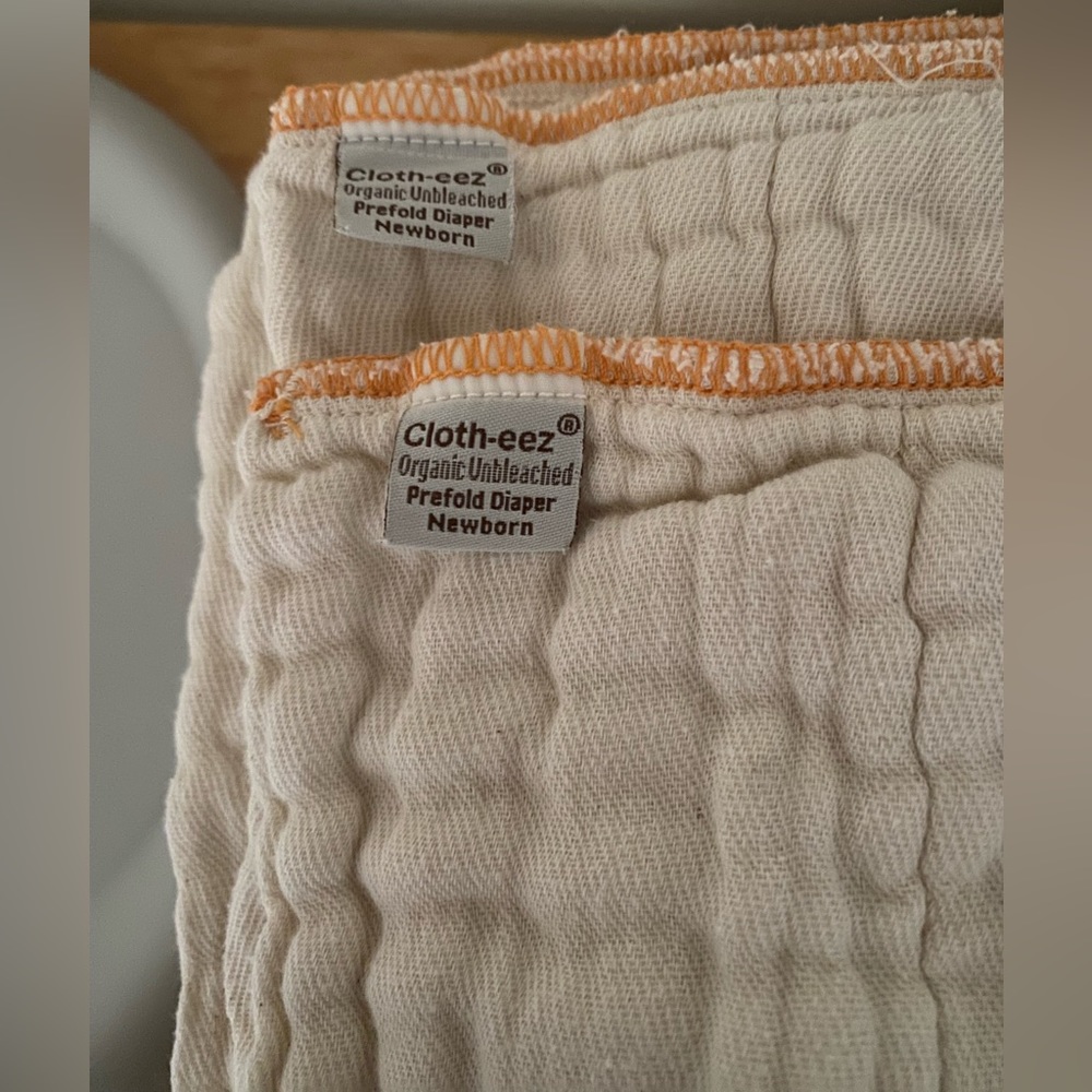 24 Newborn Cloth-eez prefold diapers